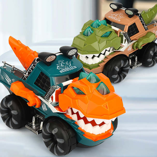 ChompaSaurus! | Dino Monster Truck Toy with LED Wheels