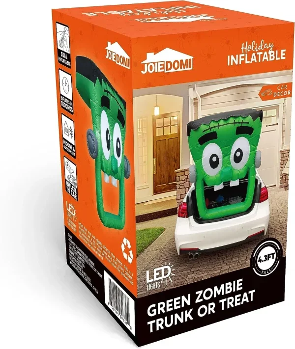 4.3ft Halloween Inflatable Zombie Car Decoration
