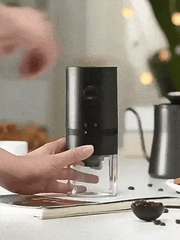 Portable electric coffee grinder