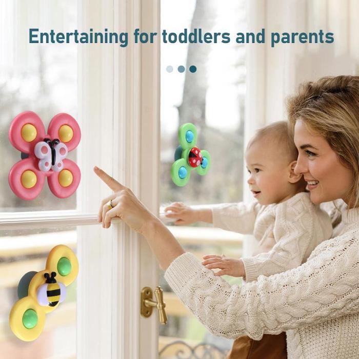 Cute Cartoon Suction Cup Spinner Toy