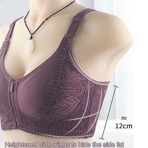 Front Zipper Full Cup Lift Bra 2PCS