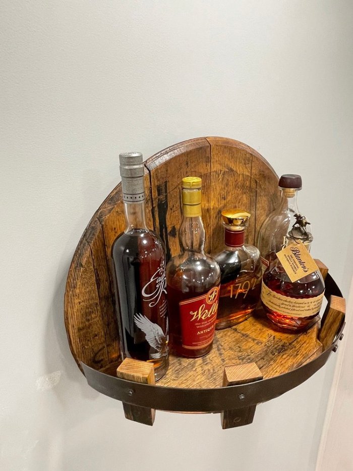 Hand crafted Liquor Bottle Display