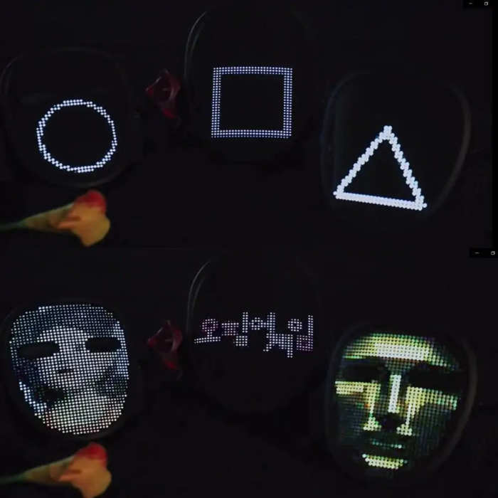 Bluetooth Light Up LED Mask by Veasoon