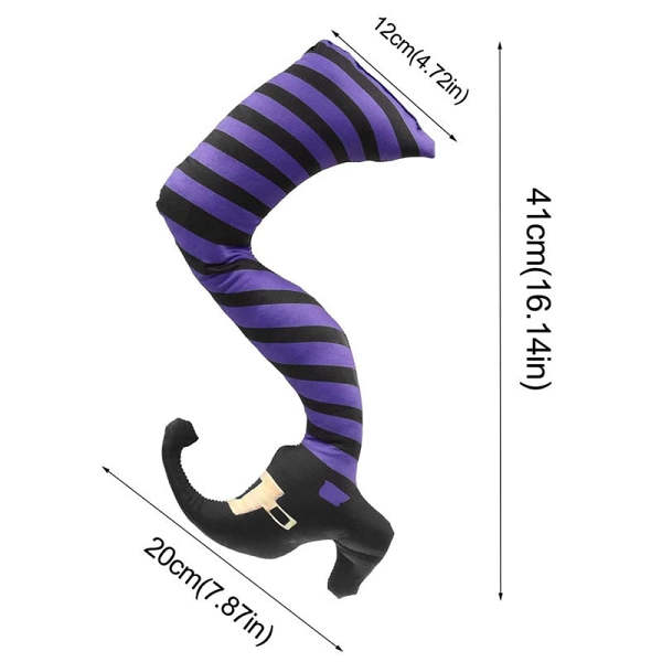 Witchs Legs Yard Stakes Halloween Decoration