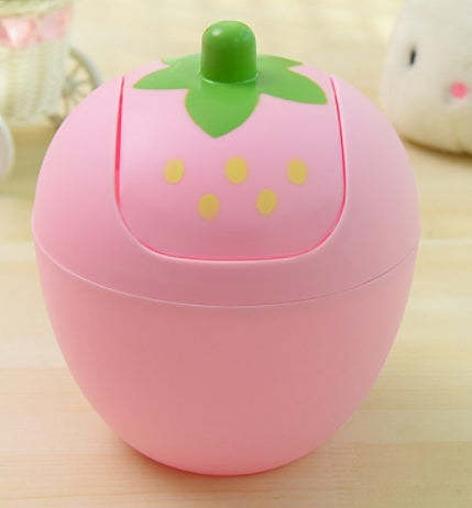 Cute girl-inspired paper basket with cover.