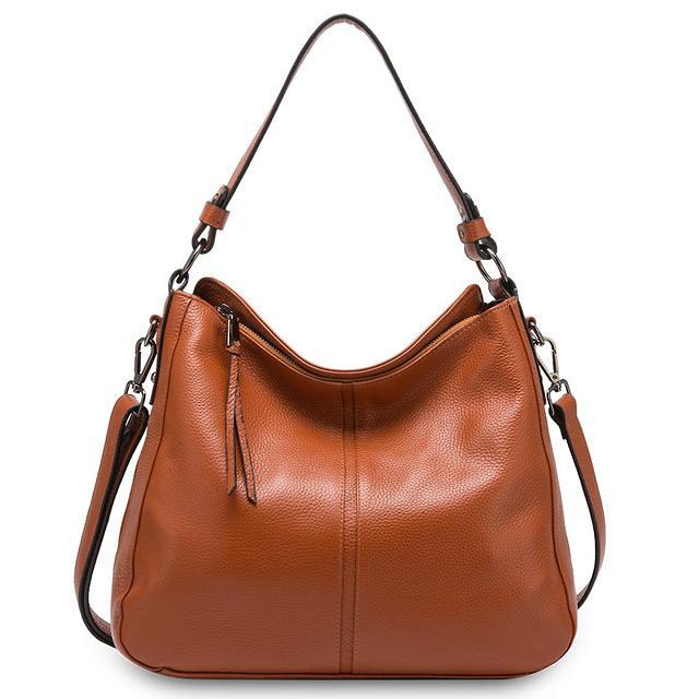 Leather Crossbody Hobo Handbag For Women