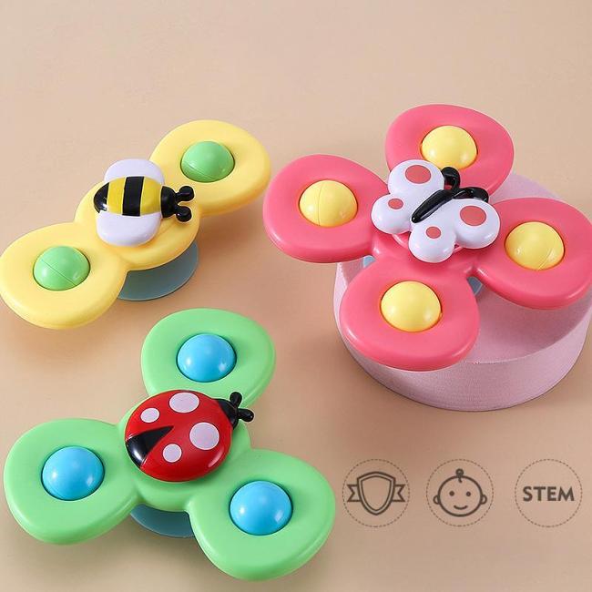 Cute Cartoon Suction Cup Spinner Toy