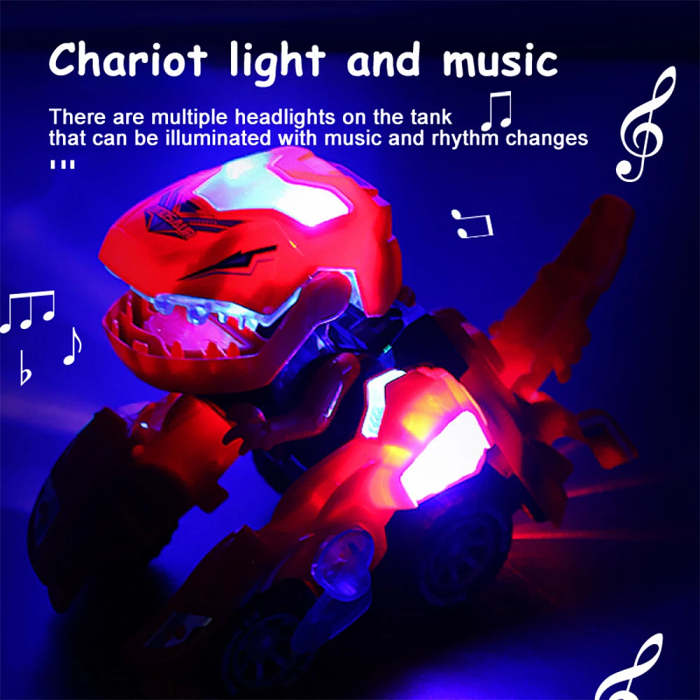 LED Dinosaur Transformation Car Toy