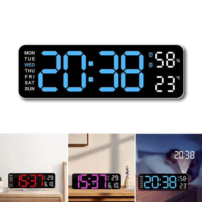 Upgraded Digital Wall Clock Large Display