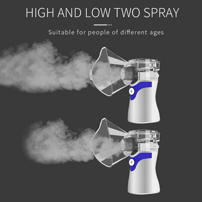 Portable Handheld Ultrasonic Compressor Nebulizer Machine Cool Mist Inhaler Kit for Home and Travel