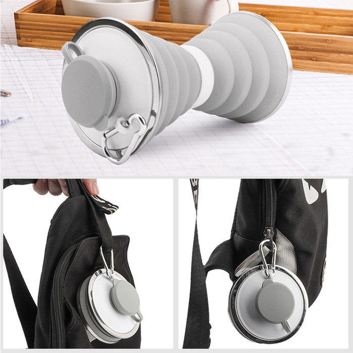 500ML Silicone Collapsible Water Bottles