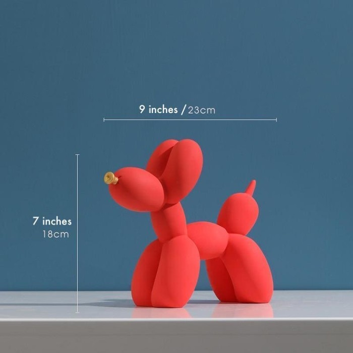 Balloon Dog Sculpture in Pastel