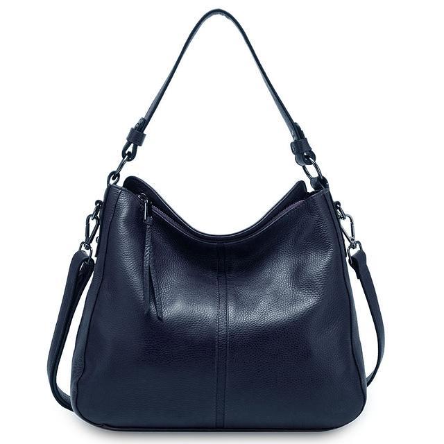 Leather Crossbody Hobo Handbag For Women