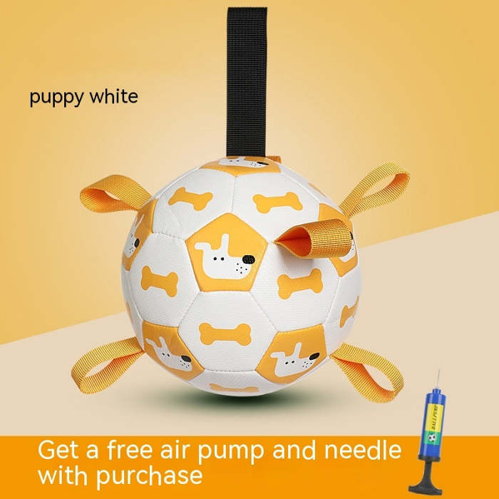 Interactive soccer ball toy for dogs