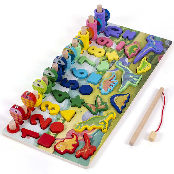 Educational Wooden Block Puzzle Match Board (37 Options)