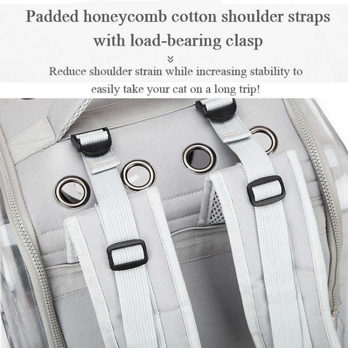 Large Pet Backpack Portable Space Capsule Breathable Window Cat Carrier