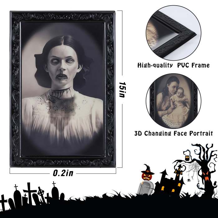 Spooky 3D Changing Face Picture Frame
