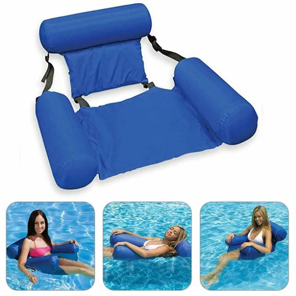 Swimming Pool Foldable Inflatable Floating Bed Chair