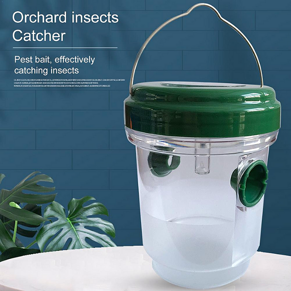 2 Pack Solar Wasp Trap Hanging with LED Light