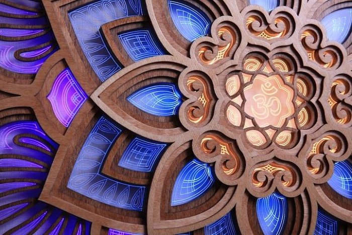 Mandala Yoga Room Night Light LED