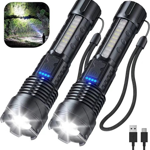 High Power Tactical Led Emergency Warnings Flashlight Light