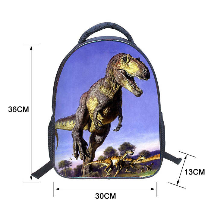 3D Dinosaur Backpack Book Bags Boys Girls Backpack Satchel Travel Rucksack Bag
