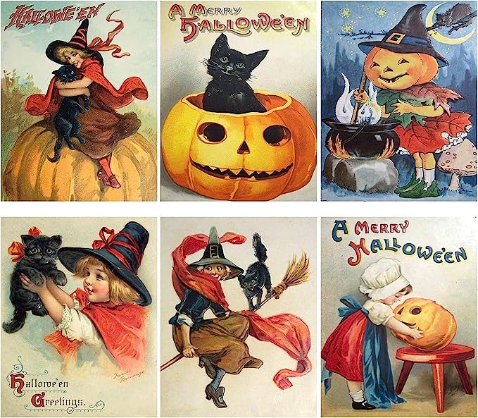 Vintage Halloween Postcard ( 24 pcs )