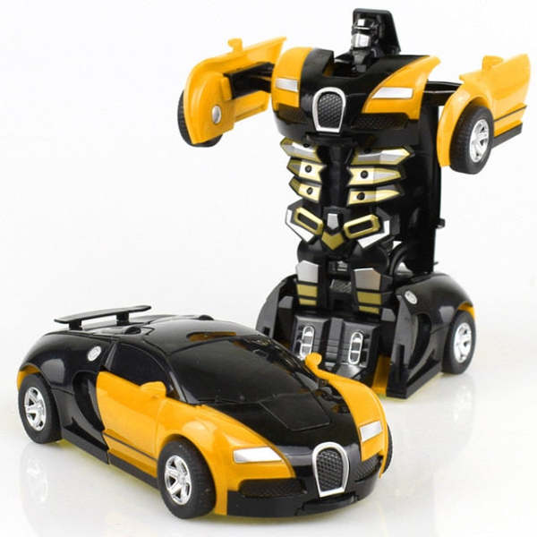 One-key Transformer Deformation Robot Car Toy