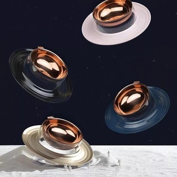 Planet Shaped Cat Bowl
