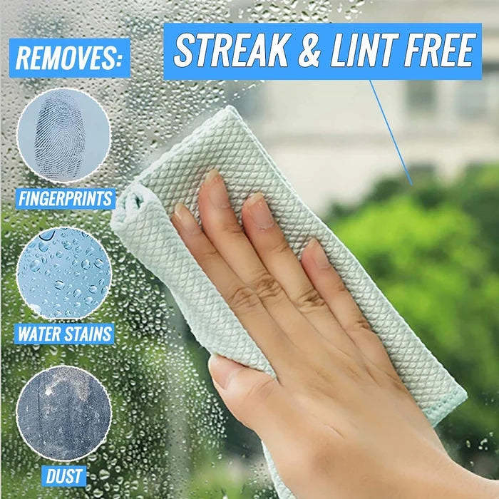 Streak-Miracle Cleaning Cloths - Reusable