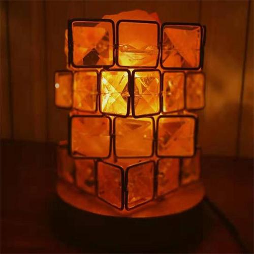 Rubik's Cube Himalayan Crystal Salt Lamp