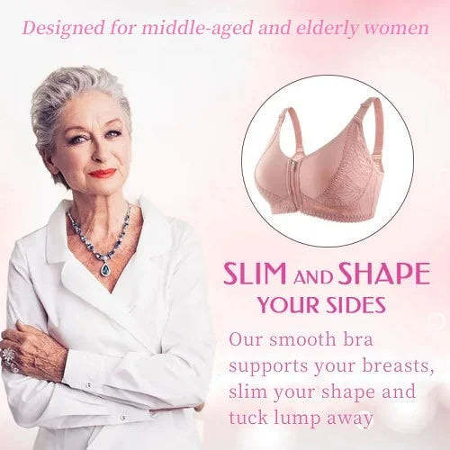 Front Zipper Full Cup Lift Bra 2PCS