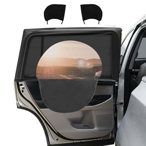 Car Window Shades,2 Pack Breathable Mesh Side Window Sun Shade, Protection Privacy for Family Pet When Parking on Trips