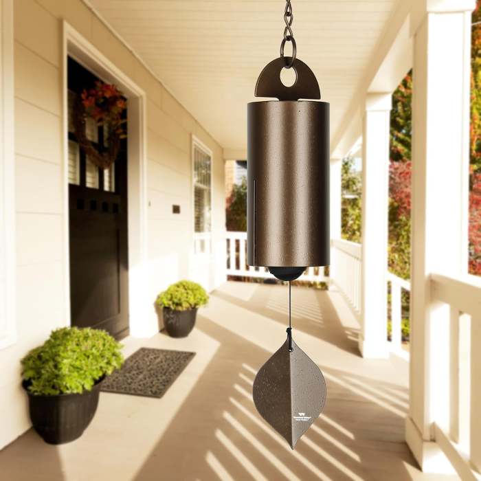 The Deep Resonance Serenity Bell - Deep Tone Sound Wind Bell for Outdoor Decor for Garden, Patio, Porch