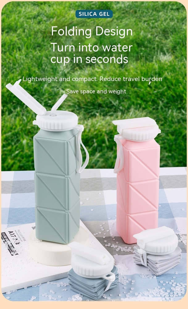 Portable Silicone Folding Water Bottle