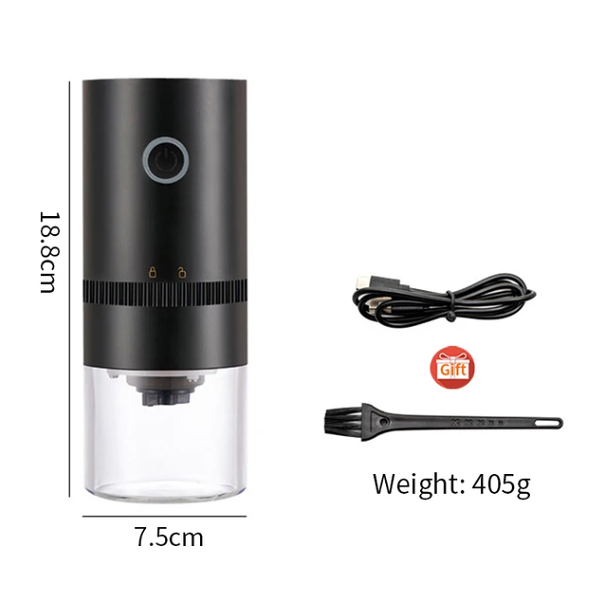 Portable electric coffee grinder