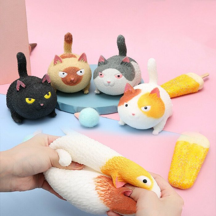 Angry Cat Stress Relief Toy
