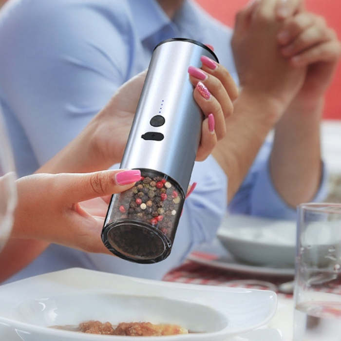 Rechargeable Electric Pepper and Salt Grinder Set