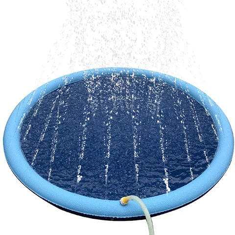 Foldable Splash Sprinkler Pad for Dogs & Kids