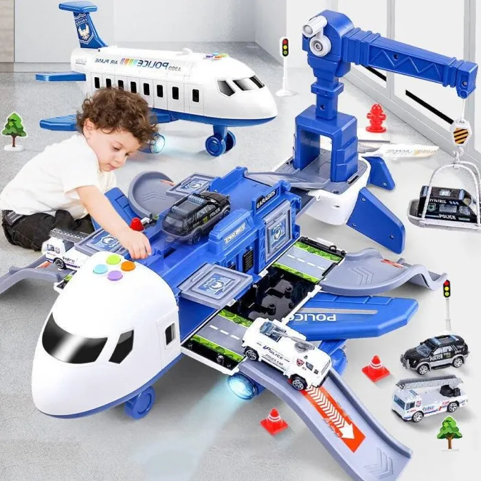 2024 Extra Large Airplane Vehicle Play Sets | Police, Construction or Fireman Toys
