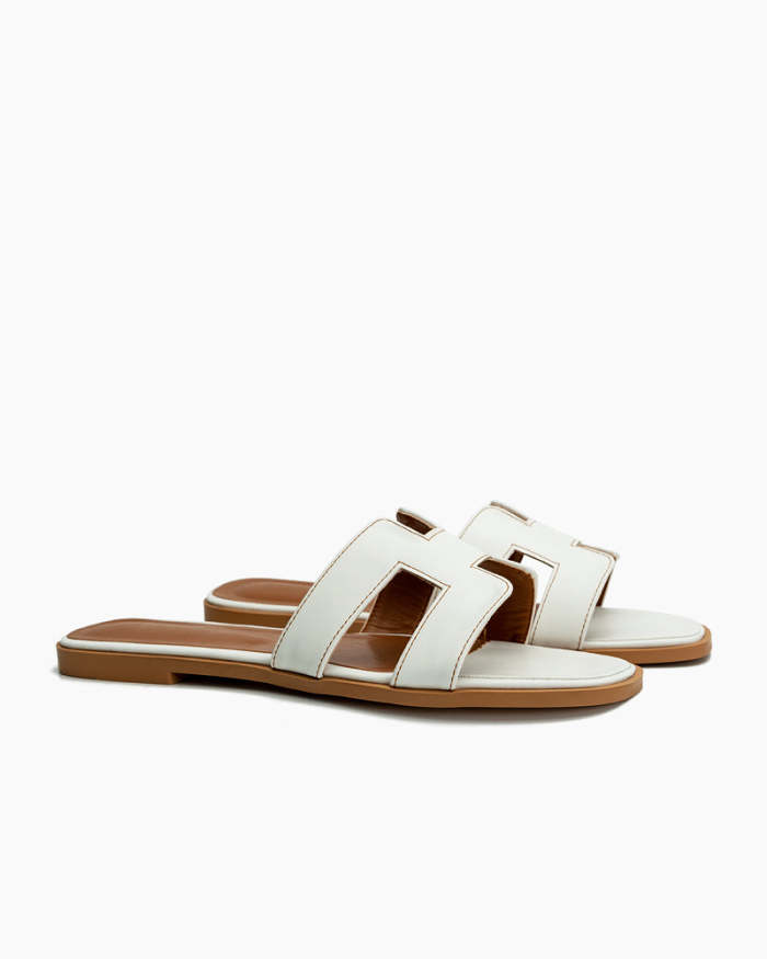 H Style Beach Flat Slippers Sandals