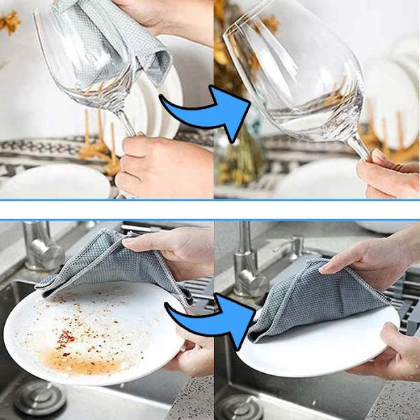 Streak-Miracle Cleaning Cloths - Reusable
