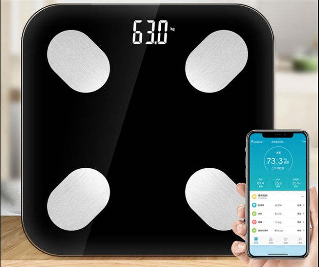 Bluetooth body fat scale.