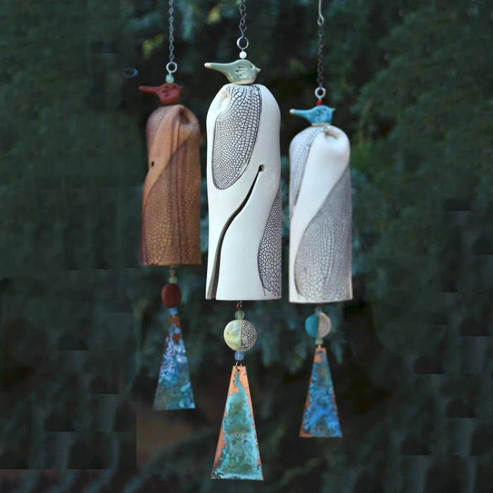 Beautiful Bird Rustic Dragonfly Wind Chimes