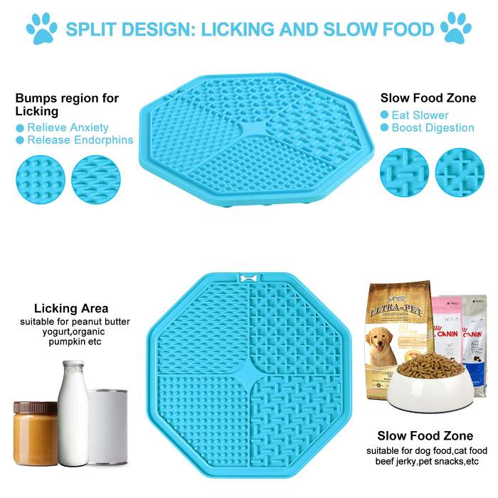 Licking Mat Slow Feeder with Suction Cups