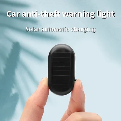 Car Anti-theft Simulation Warning Flashing Solar Light