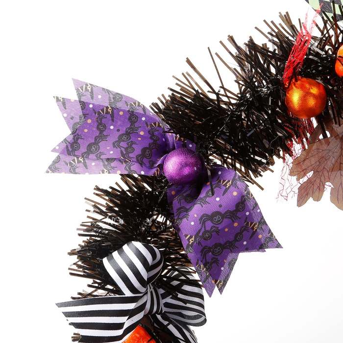 Halloween Witch Wreath Pumpkin Decorations