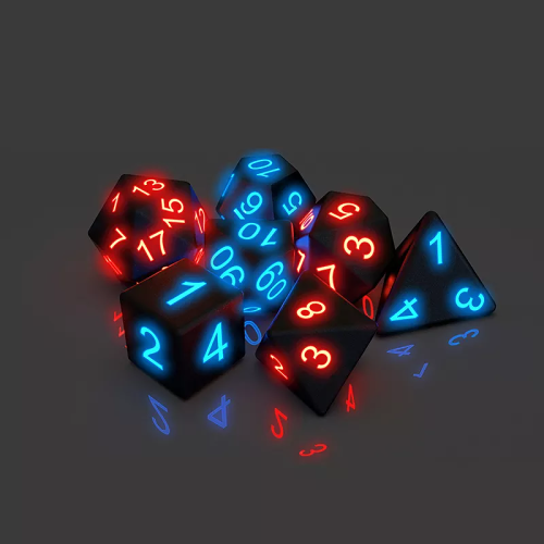 Awesome Board Game Glowing Dice|7 pcs