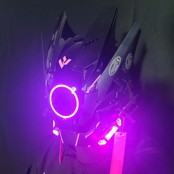 LED Sci-Fi Cyberpunk Helmet Mask (15 Styles) One Size Fits Most