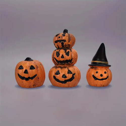 3-Piece: Halloween Pumpkin Decorations